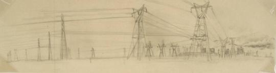 Study for P.H. Robinson Generating Station from Route 46, Dickinson, Texas