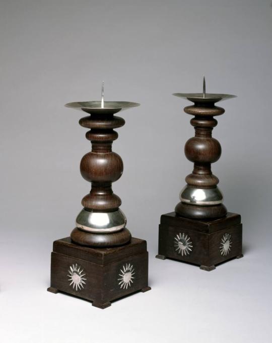 Pair of Pricket Candlesticks