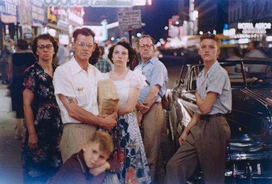 Family, Times Square, New York