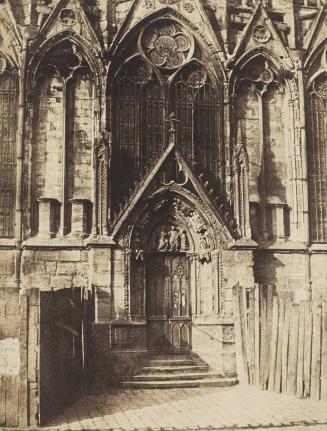 La Porte Rouge. Portail septentrional de l'Eglise métropolitaine, à Paris (Notre Dame Cathedral)