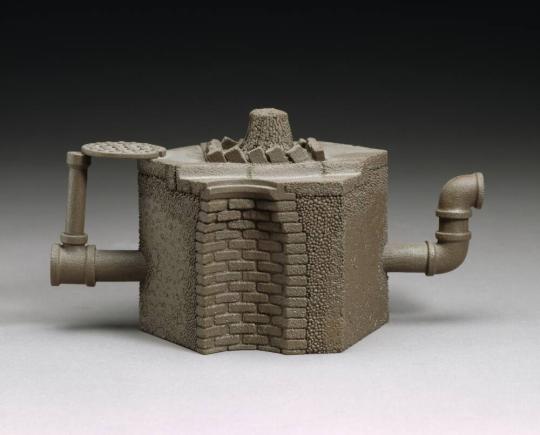 Hexagonal Curbside Teapot (variation #8)