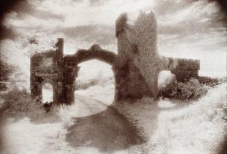 The Main Gates, Menlough Castle, River Corrib, Co. Galway, S. Ireland