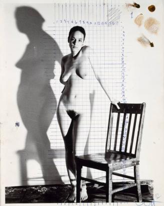 Standing Nude with Wooden Chair