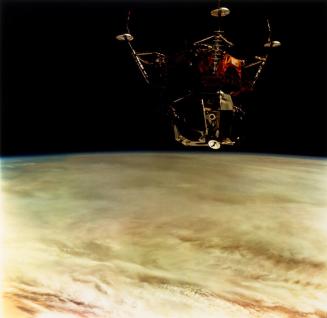 Mission: Apollo-Saturn 9: Lunar module, "Spider," Orbiting the Earth.