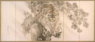 Tiger in Landscape (one of a pair)