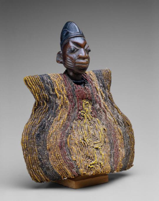 Female Twin Figure, Ere Ibeji, with Garment