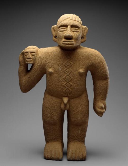 Standing Warrior with Trophy Head