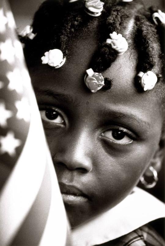 Young Girl with Flag, Miami