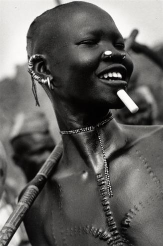 Messakin Tiwal Nuba Girl with Lip Plug, Kordofan