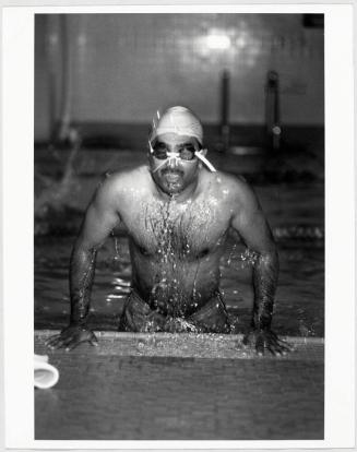 Terrance Singh Coming Out of Pool