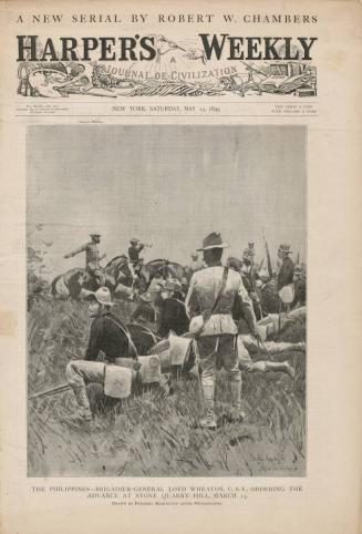 The Philippines - Brigadier - General Loyd Wheaton, U.S. V., Ordering The Advance at Stone Quarry Hill, March 13