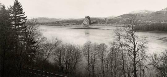 Beacon Rock from John B. Yeon State Park Area, Multnomah County, Oregon