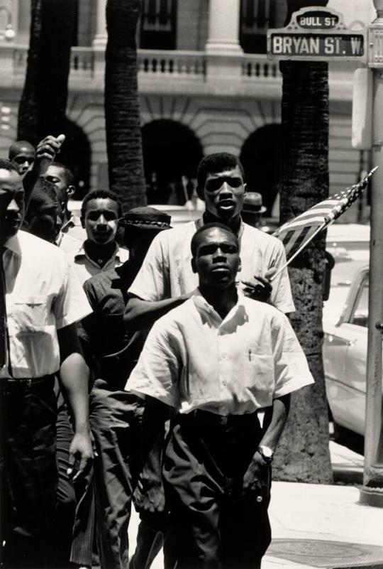 Benjamin Van Clark, Leading a March, Bull Street, Savannah, Georgia