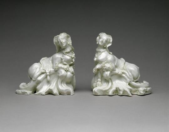 Pair of Sphinx Figures