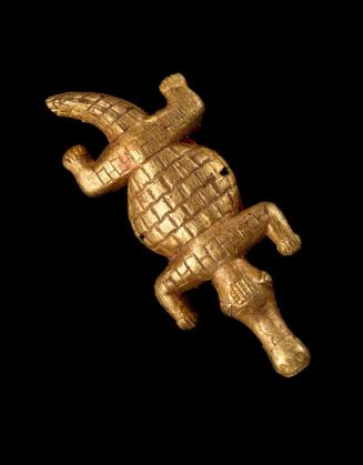 Sword ornament of a crocodile