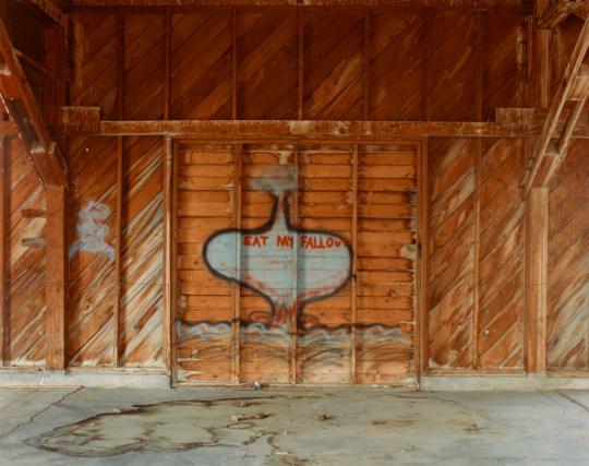 "EAT MY FALLOUT" Grafitti, Wendover Air Force Base, Utah