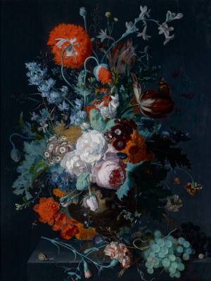 Still Life of Flowers and Fruit