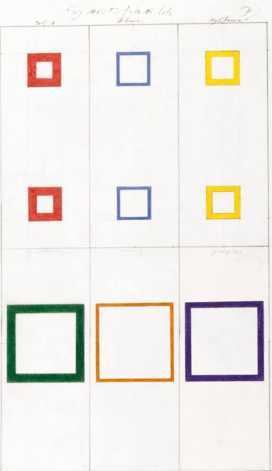 Plan for the Second through Twelfth Major Color Properties Cycles: Square Triads 1,2