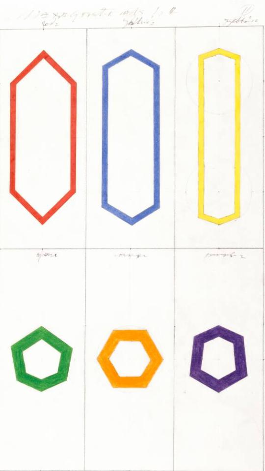 Plan for Second through Twelfth Major Color Properties Cycles: Hexagon Triads 1,2