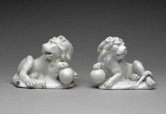 Pair of Figures of Lions