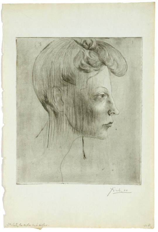 Tête de femme, de profil [Madeleine] (Head of a Woman in Profile [Madeleine]