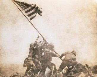 Old Glory Goes Up on Mount Suribachi, Iwo Jima