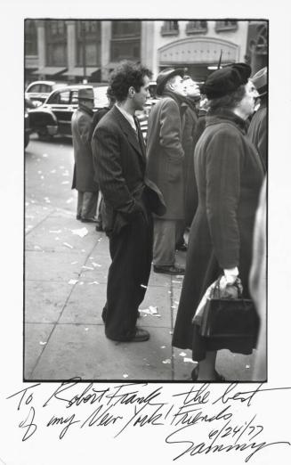 Robert Frank in Pinstripe Suit, New York, N.Y.