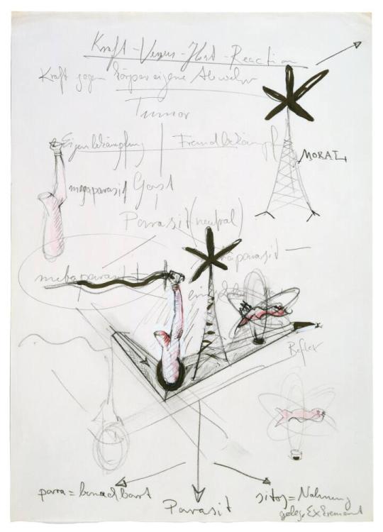 Study for "Kraft-Versus-Host-Reaction" Brooch