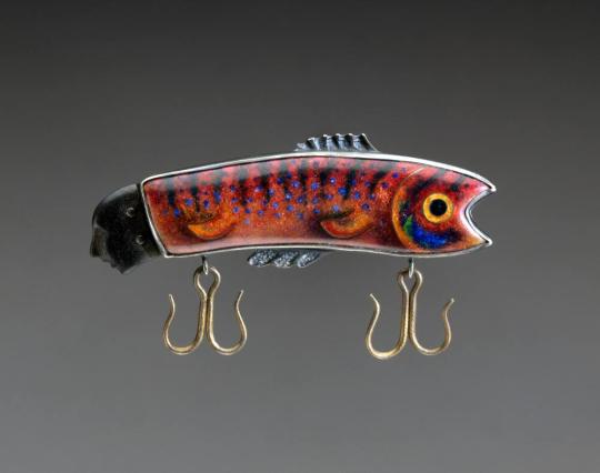 "Night Fishing #2" Brooch