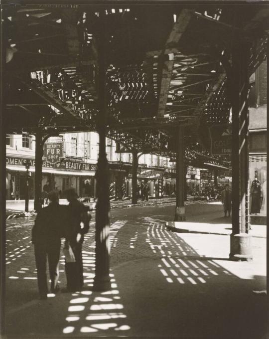 El, 2nd and 3rd Avenue Lines: Bowery and Division Streets, Manhattan