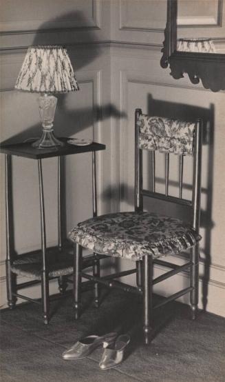 Table, Chair, Lamp and Shoes