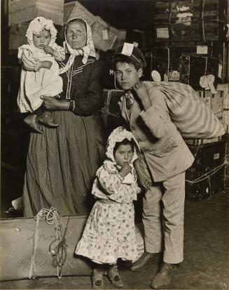 Italian Family Looking for Lost Baggage, Ellis Island