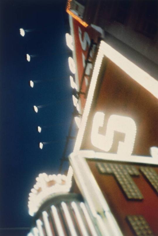 New York, N.Y. [abstraction, looking up at broadway lights]