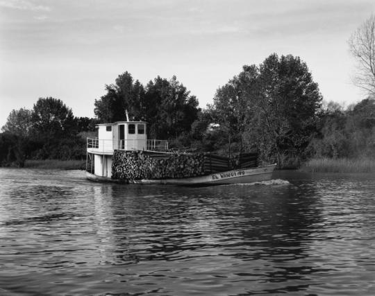 Barco maderero, Río Sarmiento, Delta, Provincia de Buenos Aires