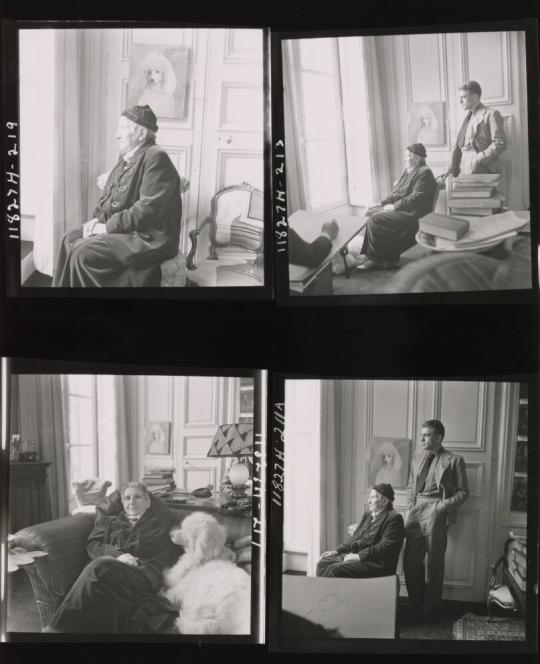Self-portrait with Gertrude Stein