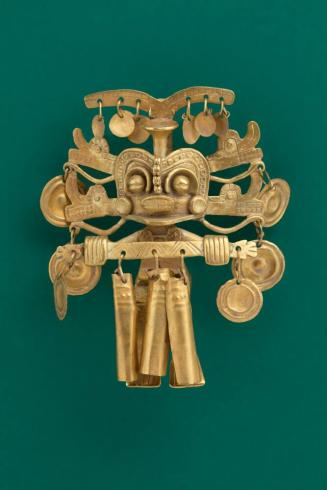 Shaman Pendant with Elaborate Headdress