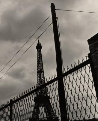 Eiffel Tower Behind Fence, Paris