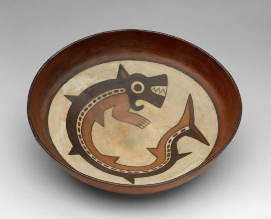 Bowl with a Killer Whale Deity