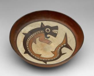 Bowl with a Killer Whale Deity