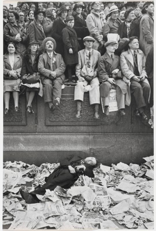 Trafalgar Square on the Day of the Coronation of George VI, London