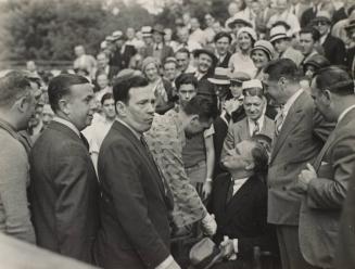 Governor Roosevelt congratulating Max Schmeling