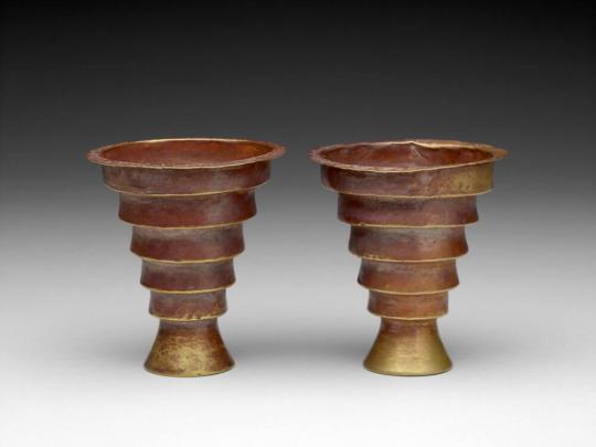 Pair of Stepped Beakers