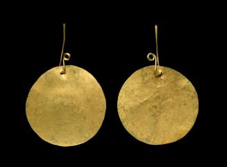 Pair of Disk Earrings