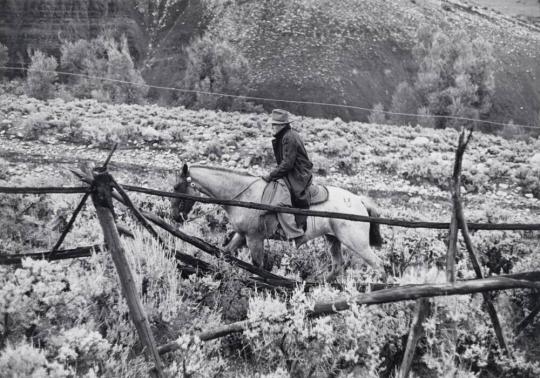 Dr. Ceriani on horseback