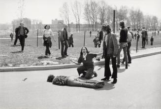 [Mary Ann Vecchio Grieving over the Body of College Student Jeffrey Glenn Miller Shot by National Guardsmen during an Anti-War Demonstration at Kent State University, Ohio]