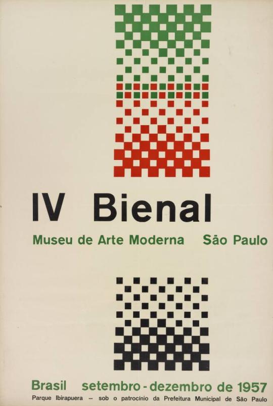 Cartaz da IV Bienal de São Paulo