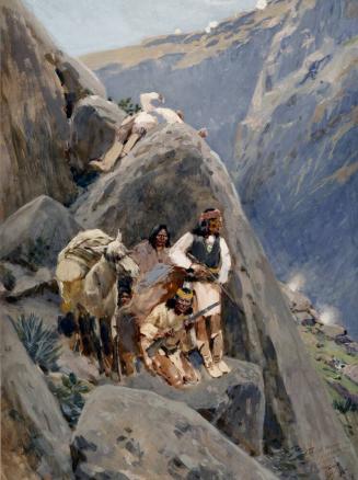 Apache Indians in the Mountains