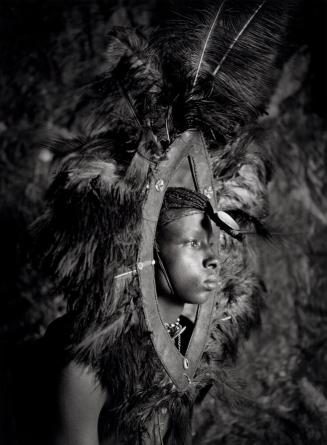 Warrior in Ostrich Feather Headdress