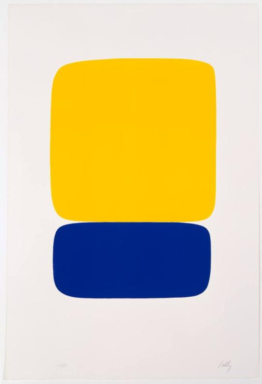 Jaune sur Bleu Foncé (Yellow over Dark Blue)