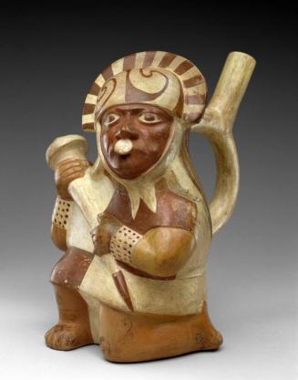 Kneeling Warrior Effigy Vessel